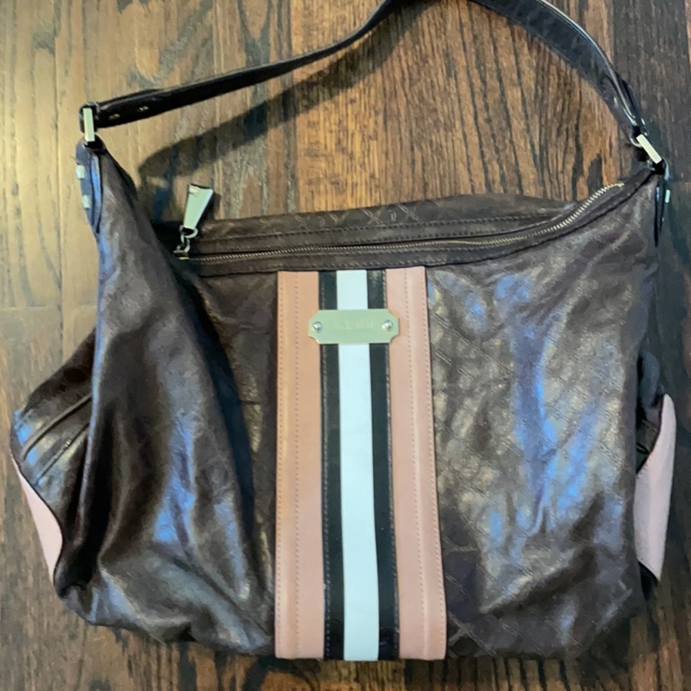 L.A.M.B. brown and pink bag